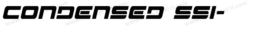 condensed ssi字体转换